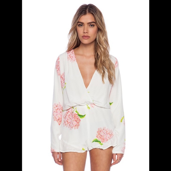 white silk romper